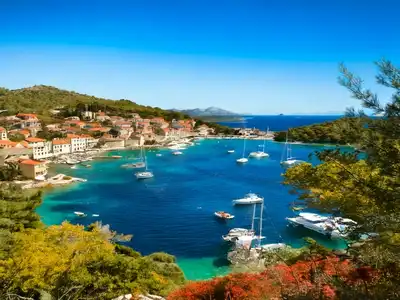 Scenic view of Hvar Island&rsquo;s beautiful landscape.
