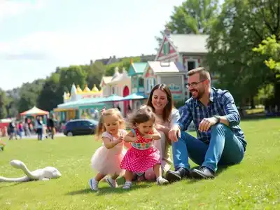 Family enjoying outdoor activities in a Dublin park.
