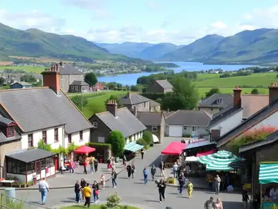 Lush landscapes and traditional cottages in Killarney.