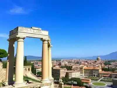 Historic Italian architecture with ancient ruins and vibrant piazzas.