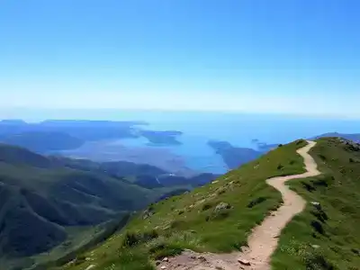 Scenic view from the top of Mount Aksla.