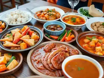 Traditional Bergen cuisine with seafood and local vegetables.